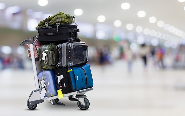 Airport luggage cart