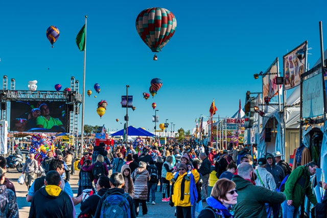 Albuquerque hot air balloon fair