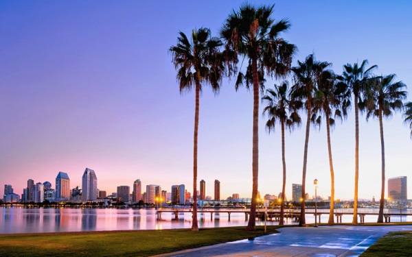 Colorful,Sunrise,On,Coronado,Island.,San,Diego,,California,Usa.