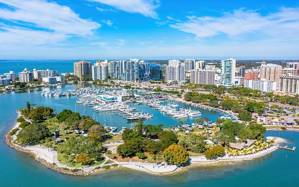 Sarasota,Florida,Downtown,Bayfront,Park,Marina,Jacks,Golden,Gate