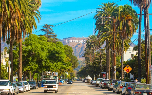 Hollywood,Sign,District,In,Los,Angeles,,Usa.,Beautiful,Hollywood,Highway