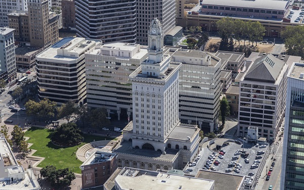 Oakland,,California,,Usa,-,September,19,,2016:,Afternoon,Aerial,View